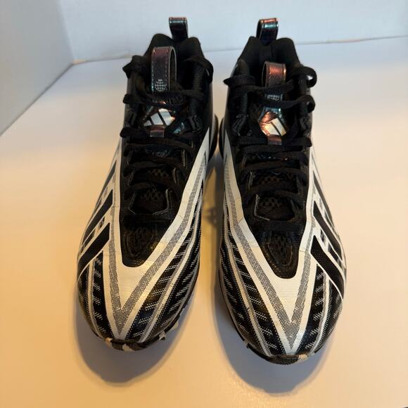 Adidas Freak Youth Football Cleats Size 4 Black White Molded Stud - Picture 10 of 15